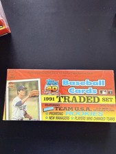 1991 Topps Traded Baseball Cards Complete Set Factory 132 Cards **New Sealed**