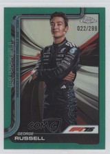 2025 Topps Chrome Formula 1 F1 Drivers Teal Refractor 22/299 George Russell 13c1