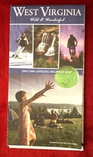 1990-91 Official State Issue Road Map of West Virginia