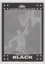 2007-08 Topps Chrome Printing Plate Black 1/1 Bob Pettit #18 HOF n4h