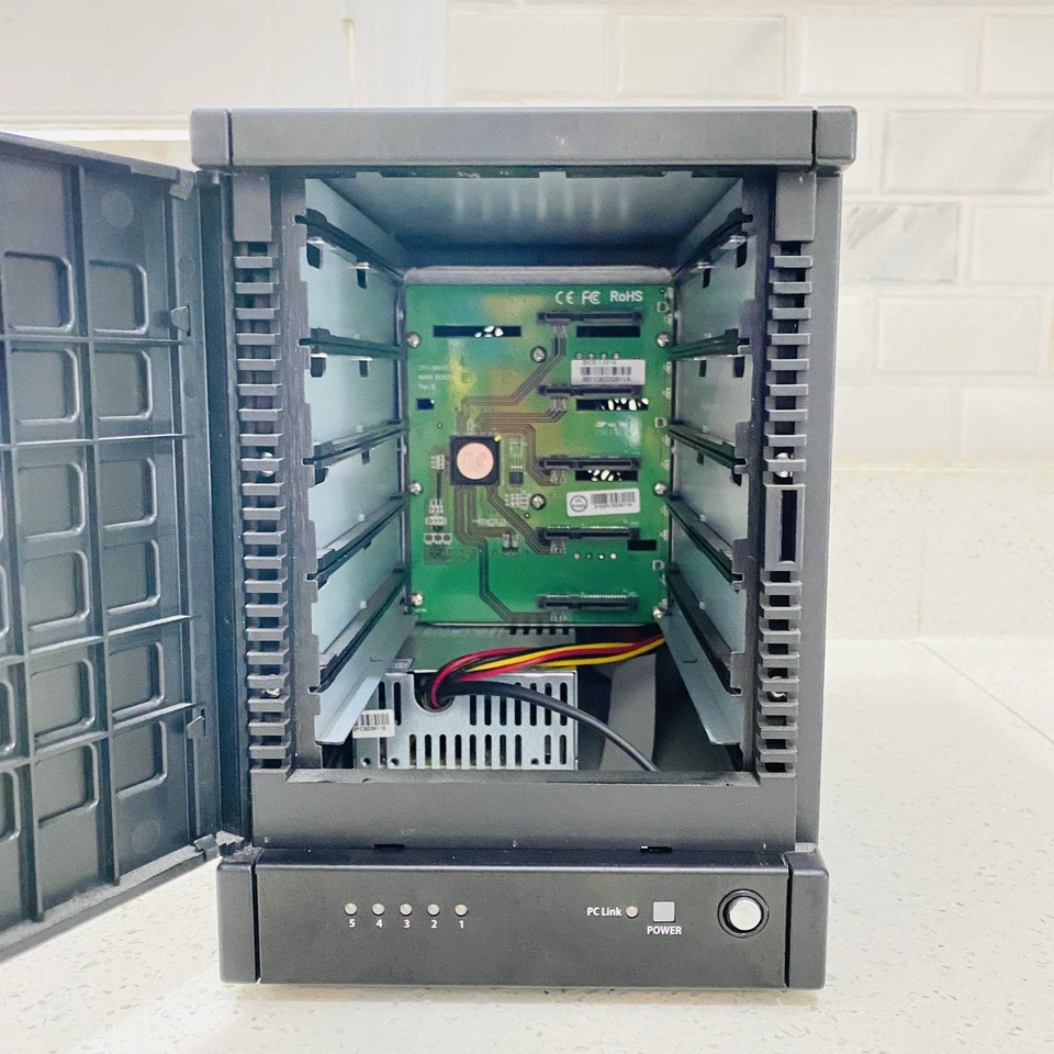 🔥Sans Digital TR5M-B SATA Hard Drives Enclosure Case Only Tested Works - Image 2 of 4