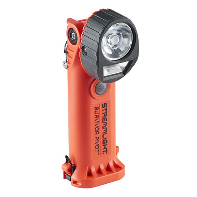 Streamlight Survivor Pivot USB Dual-Beam Articulating Flashlight, Orange