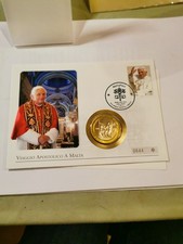 Malta 2010 Numisbrief Medaille Papst Benedikt...