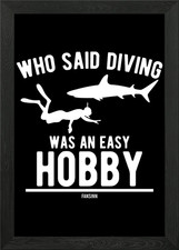 Underwater diving coral re Framed Wall Art Poster Canvas Print Picture