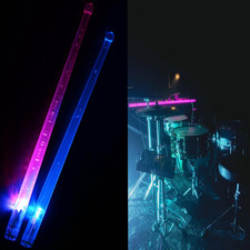Bright LED Light up Drumsticks 1 Pair, Rechar...