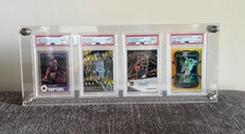 Graded Trading Card Display Case 4 Acrylic Sport Baseball PSA Slabs Frame Holder