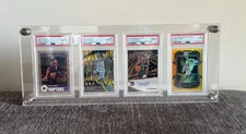 Graded Trading Card Display Case 4 Acrylic Sport Baseball PSA Slabs Frame Holder