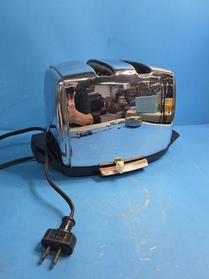 Sunbeam T-40-1 Radiant Control Automatic Chrome Toaster Canada Tested Vintage