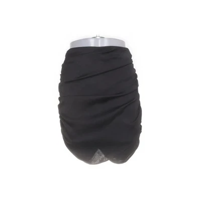 Zara, jupe à volants, taille : S, noir, polyester, unicolore, satin, femmes #BjX - Photo 1/4