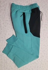 NIKE SPORTSWEAR TECH FLEECE JOGGERS WASHED TEAL BLACK MEN'S SIZE XL. CU4495 392.