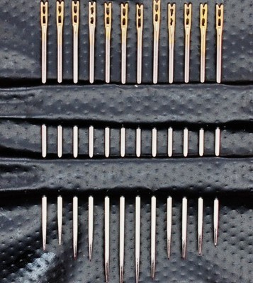 12 selbstfädelnde Nähnadeln Easy Thread - 3 verschiedene Größen Auffädeln