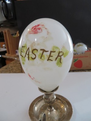 HUGE VTG./ANT. GLASS EASTER EGG