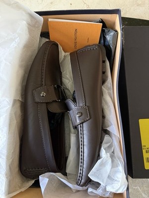 EUC Louis Vuitton Monte Carlo Loafers Dark Brown Leather Shoes UK