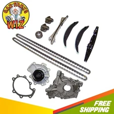Engine Timing Chain Kit Water Oil Pump Fits 01-04 Mazda Ford 2.5L 3.0L VIN 1