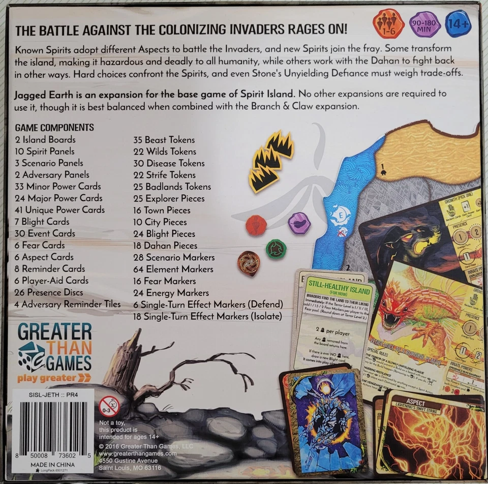 Greater Than Games Spirit Island: Jagged Earth Expansion Board - Image 2 of 4