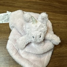 Pink Horse Unicorn Lovey Baby Security Blanket Plush Stuffed Animal