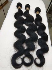 12A 121414 BRAZILIAN PERUVIAN VIRGIN HUMANHAIR BUNDLE WEFT EXTENSION BODYWAVE 1B