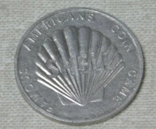 Shell Famous Americans Coin Game Booker T. Washington coin