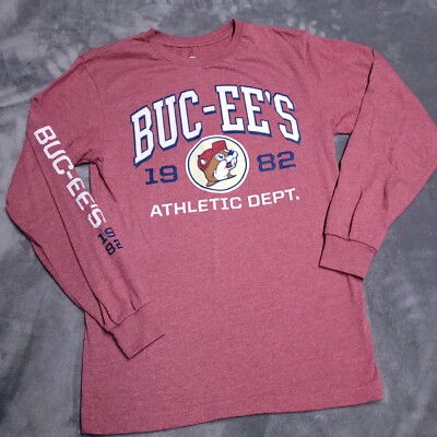 Bucees Long Sleeve Logo Patch Beaver S Shirt Athletic Department USA Souvenir