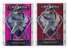 Mookie Betts 2021 Chronicles Crusade Lot Red Wave /199 Pink Pulsar Prizms MLB