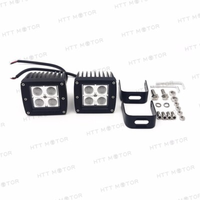2X 3.25'' 12W CREE LED WORK LIGHT BAR SPOT BEAM OFFROAD DRIVING BUMPER LAMP