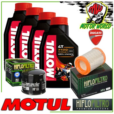 INSPEKTIONSSET ÖL MOTUL 7100 10W40 + FILTER DUCATI 821 Hyperstrada 2015 2016