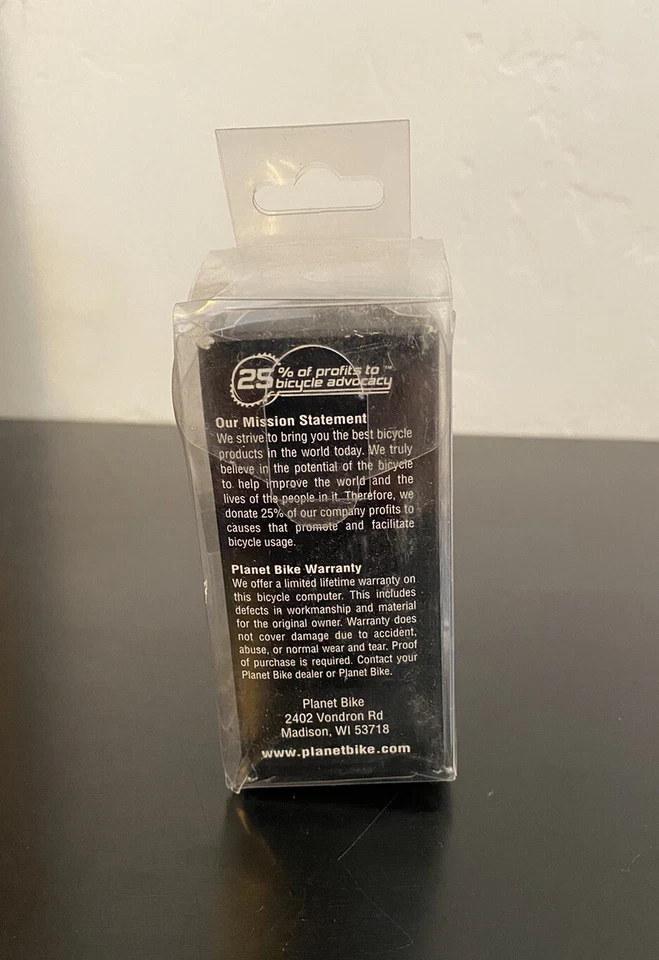 Planet Bike 9.0 Protege Bicycle Computer LCD Macro Monitor White 9 Function New! - Image 3 of 4