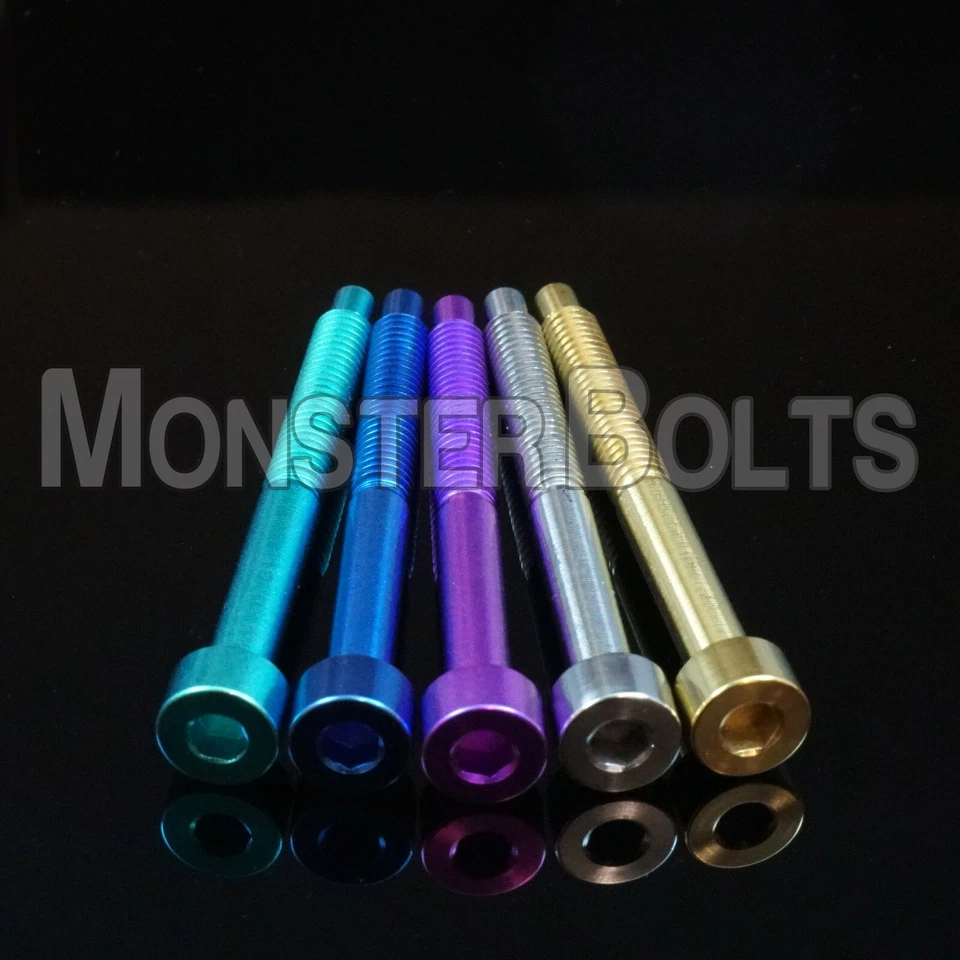 MONSTERBOLTS Titanium String Lock Screws for Floyd Rose Tremolo - Green Blue Purple Gold Teal