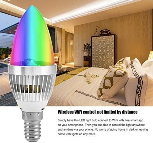 EBTOOLS E14 3W RGB LED Smart Light Bulbs, LED Color Changing Light Bulb E14 LED - Picture 5 of 7