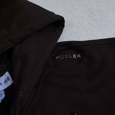 SS23 MUGLER x H&M CORSET-WAIST HOODED FULL ZIP JACKET HOODIE SIZE