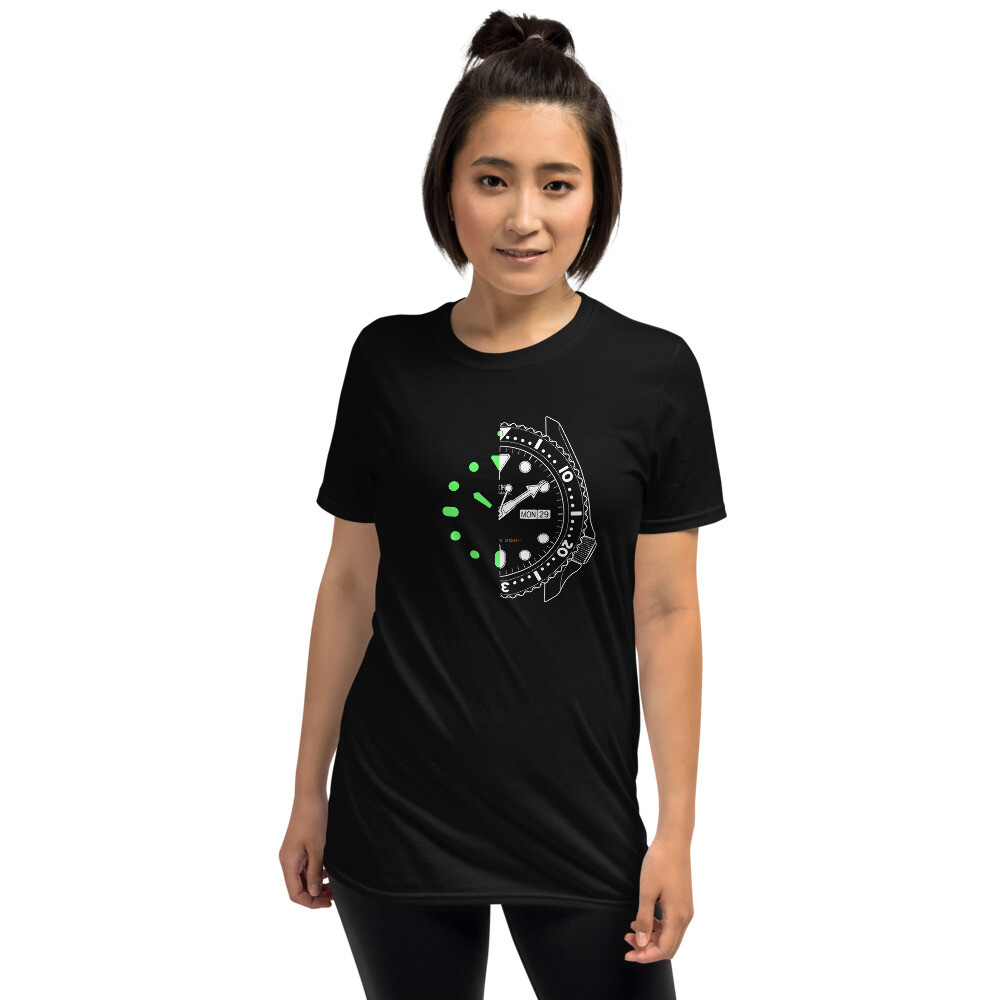 For Seiko SKX Watch Fans Lume - Lumeshot - DAY and NIGHT - Unisex T-Shirt image 2