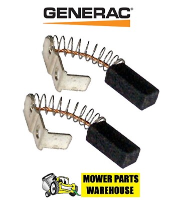2 NEW GENUINE OEM GENERAC BRUSH ASSEMBLY 0050439SRV COLEMAN POWERMATE & HOMELITE