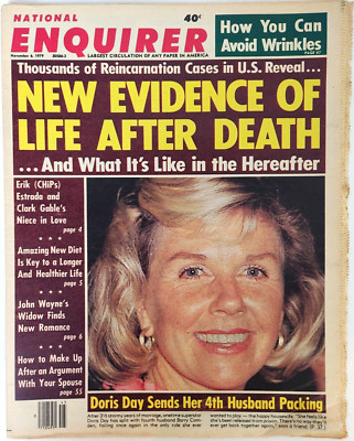 National Enquirer Vintage November 6 1979 Doris Day Erik Estrada Tony Danza