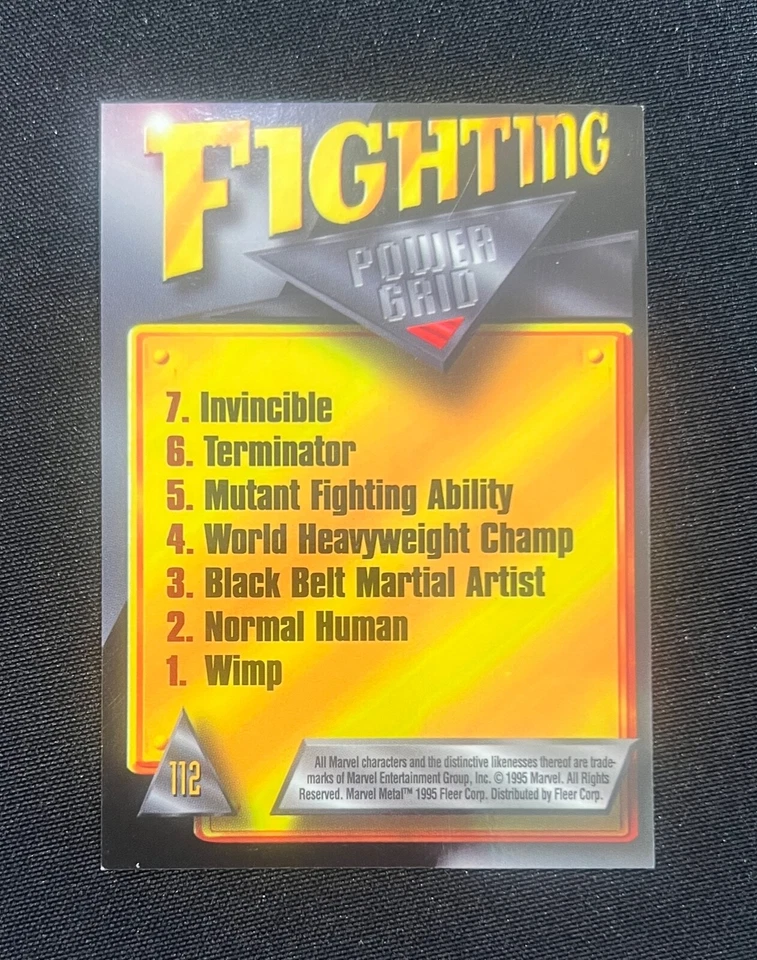 1995 MARVEL METAL #112 PSYLOCKE SILVER FLASHER PARALLEL INSERT CARD NM/M - Image 2 of 3