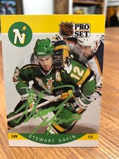 1990-91 PRO SET #139 STEWART GAVIN SIGNED AUTOGRAPHED CARD
