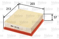 Valeo 585101 Luftfilter FüR Abarth Alfa Romeo Fiat Opel