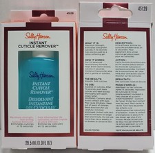 2PK Sally Hansen Instant Cuticle Remover Max Strength, 1 Fl. Oz.