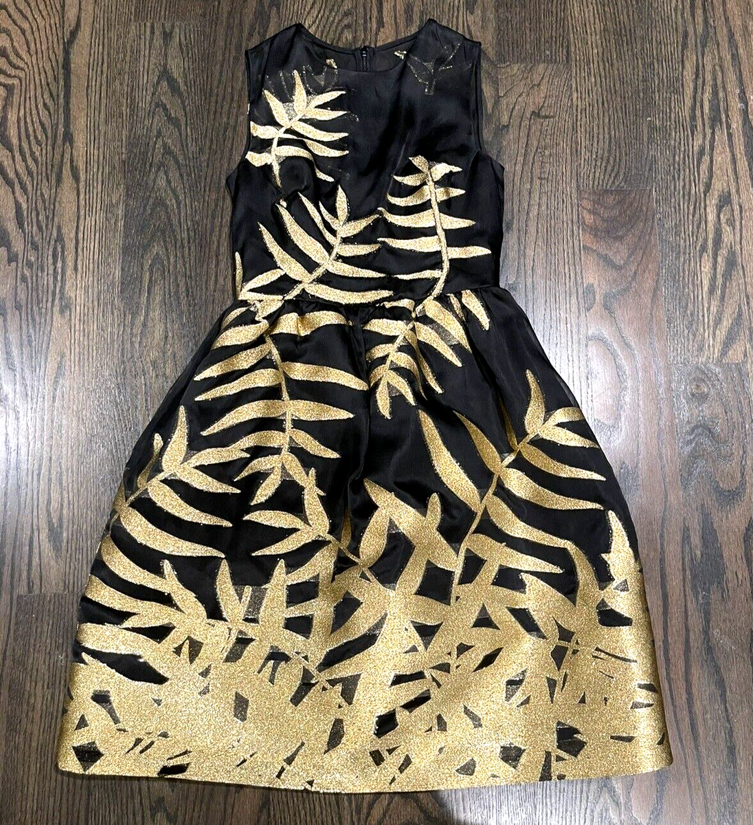 black gold leaf dress Dress Nalani Black Gold Lei Puakenikeni