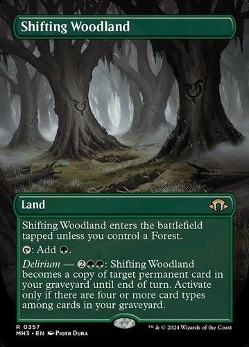 MTG SHIFTING WOODLAND 357 FOIL EXC - SELVA MUTEVOLE - MH3 X EN - MAGIC - 第 1/1 張圖片