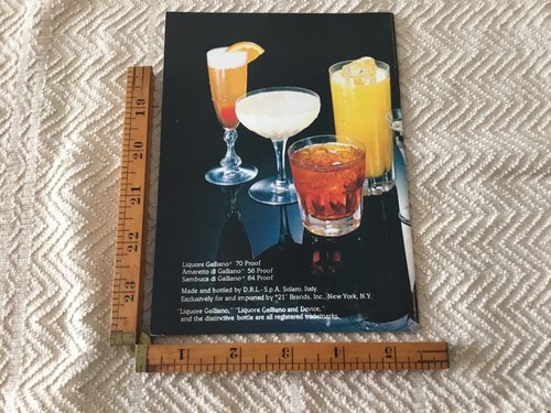 VTG 1978 Cookbook “The italian Classics Recipes By Galliano” - Bild 2 von 3