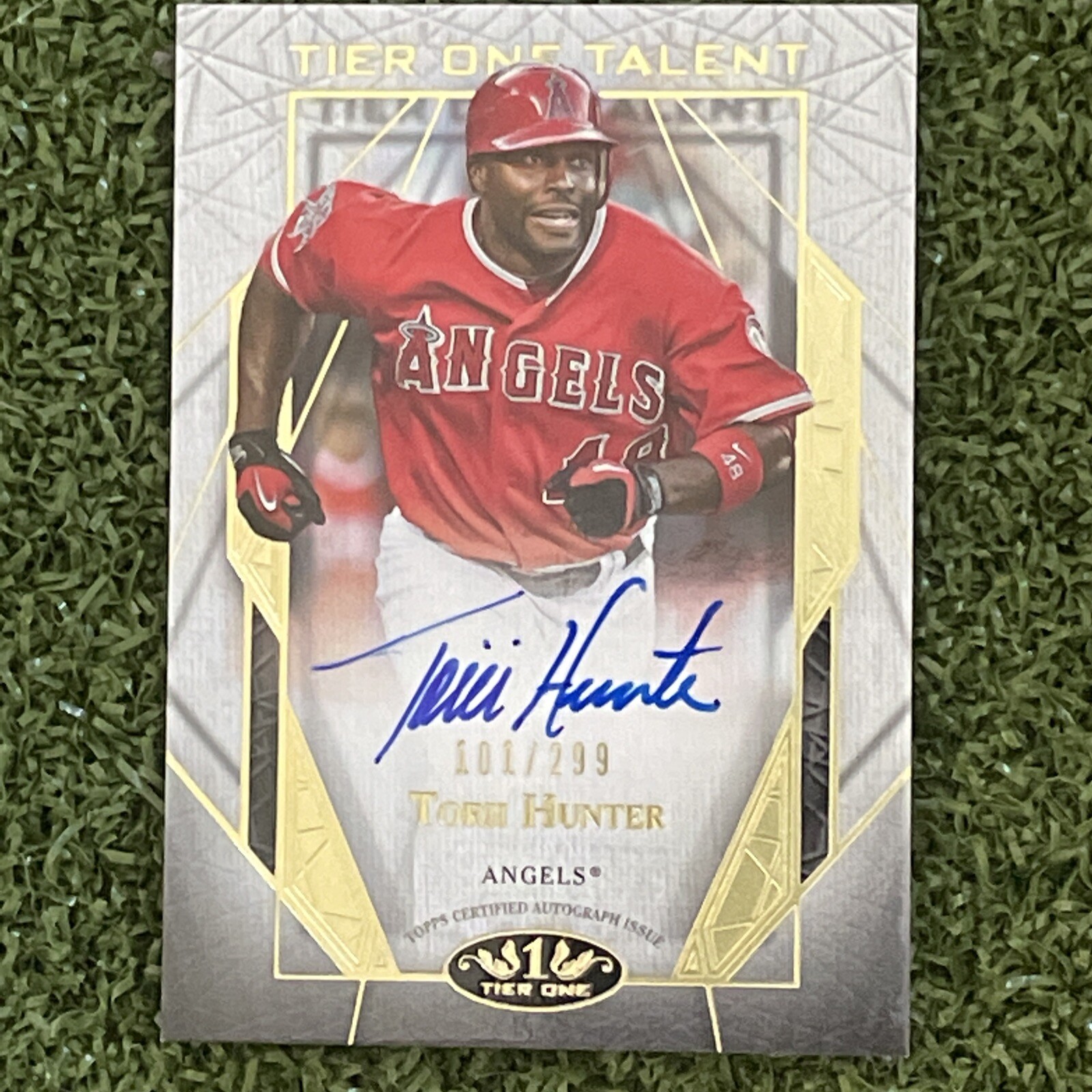 2022 Topps Tier One Torii Hunter Talent Auto Autograph #101/299 Angels🔥