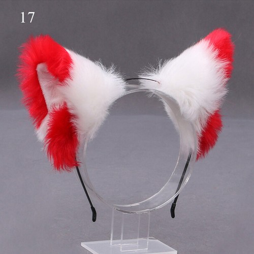 Diadema Orejas Largas de Piel de Zorro Gato Anime Neko Disfraz Juegos con disfraces Diadema Mujeres Niñas" - Imagen 33 de 52