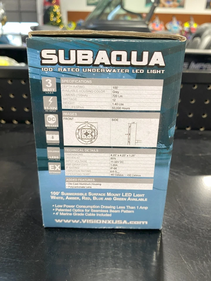 Luces LED subacuáticas Vision X con clasificación de 100' Foto 3 de 4
