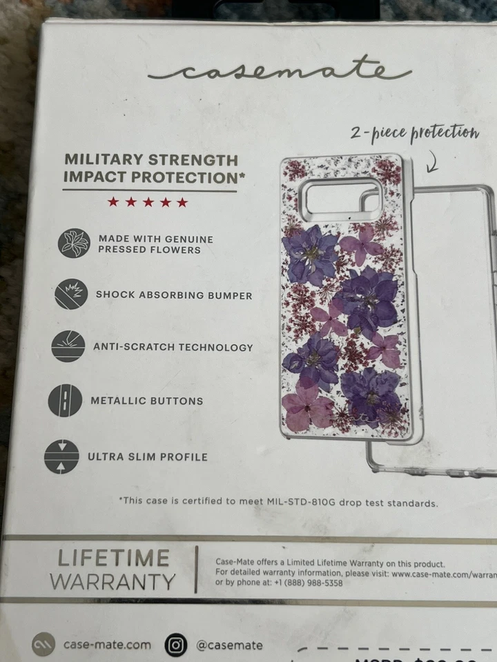 全新 Casemate 保护壳 适用于三星 Galaxy Note 8 Karat 珍珠 — 第 3/4 张图片