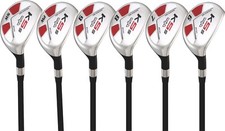 Senior Ladies Majek Golf Hybrid Partial Set 6-SW Lady "L" Flex Utility Clubs