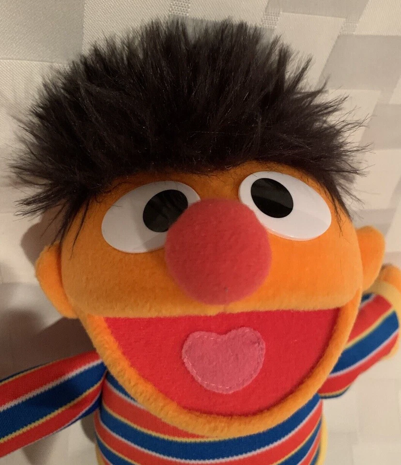 Ernie & Bert Sesame Street muñeca juguetes 2002 Gund suavemente usado 1 propio hogar libre de humo Foto 4 de 4