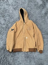 Carhartt Loose-Fit Firm Duck Insulated Flannel Lined Active Hooded Jacket