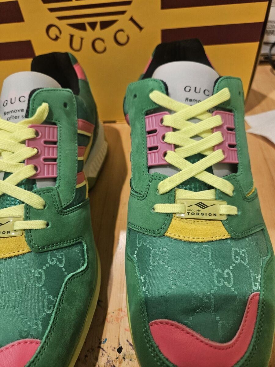 NEW AUTHENTIC GUCCI x ADIDAS ZX 8000 'GREEN GG MONOGRAM NEW AUTHENTIC GUCCI x ADIDAS ZX 8000 'GREEN GG MONOGRAM