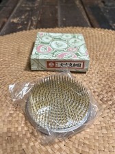 Vintage 3" FLOWER FROG Round HEAVY METAL SPIKES Gold  Silver