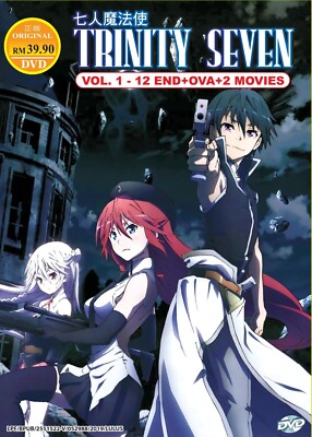 Anime DVD Trinity Seven Complete TV Series Vol.1-12 End +OVA+2Movies Eng Sub